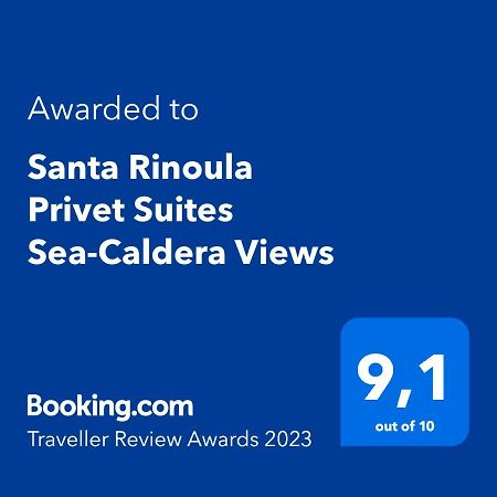 Santa Rinoula Suites Sea Sunset Views Adults Only Megalochori  Ngoại thất bức ảnh